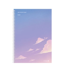 Morning Glory 1000 Çizgili Defter 25,2x17,8 cm Bulut 10230-87179