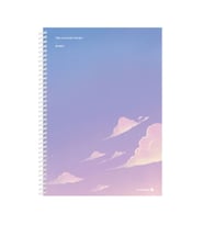 Morning Glory 1000 Çizgili Defter 25,2x17,8 cm Bulut 10230-87179