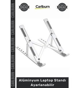 Özel Üretim 6 Kademeli Katlanabilir Taşınabilir Metal Stand Alüminyum Laptop Standı Ayarlanabilir