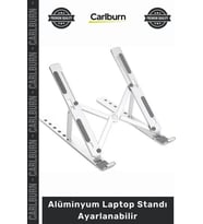 Özel Üretim 6 Kademeli Katlanabilir Taşınabilir Metal Stand Alüminyum Laptop Standı Ayarlanabilir
