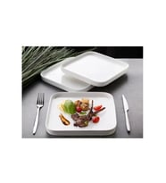 Gönül GNL 3471 Porselen Kare Tabak 23 Cm 6 Lı (Beyaz)
