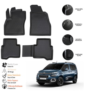 Citroen Berlingo 2008 3D Havuzlu Paspas OTL