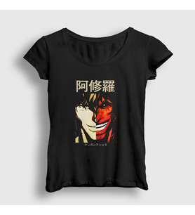 Presmono Kadın Siyah Ohma Tokita Anime Kengan Ashura T-Shirt 318062tt