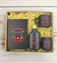 BK Gift Kişiye Özel İsimli DTF Anne Temalı Antrasit Defter & Kahve Fincanı & Kolonya & Mum Hediye Seti-6, Anneye Hediye, Anneler Günü Hediyesi
