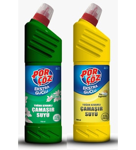 Porçöz Çamaşır Suyu Bahar Tazeliği+Yaz Yağmuru 2 X 750ml