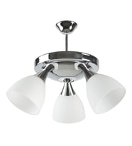 Rys Modern Spor 3 Lü Dekoratif Opal Camlı Sarkıt Avize