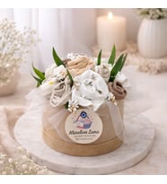 Unisex Bebek Hediyelik Set. (Beyaz Ve Kahve)