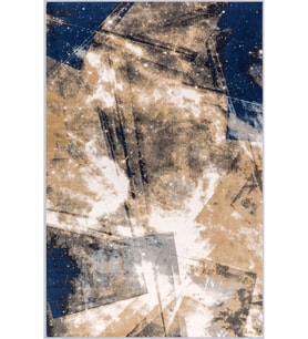 Eliana Home Baskılı, Yıkanabilir Kaymaz Taban Salon Halısı LNA1194 100x150 cm (Mavi)