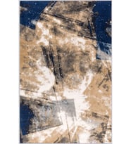 Eliana Home Baskılı, Yıkanabilir Kaymaz Taban Salon Halısı LNA1194 100x150 cm (Mavi)