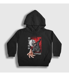 Presmono Unisex Çocuk Siyah Ken Kaneki V2 Anime Tokyo Ghoul Kapüşonlu Sweatshirt 350278tt