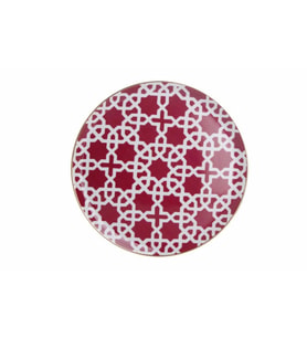 Porland Morocco Desen5 Fuşya Düz Tabak 28 cm 04A+P018771