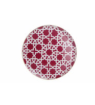 Porland Morocco Desen5 Fuşya Düz Tabak 28 cm 04A+P018771