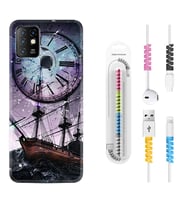 INFINIX Hot 8 9 10 11S Hot 10 Play 10T Kılıf Kablo Koruma Spiral Silikon Time 1749