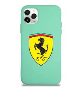 Apple iPhone 11 Pro Uyumlu Lansman Kılıf Ferrari Tasarımlı Altı Kapalı İçi Kadife Kaplı  Kapak (Şeffaf)
