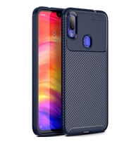 Xiaomi Redmi Note 7 Kılıf Esnek Soft Karbon Tasarım Legion Serisi (Lacivert)