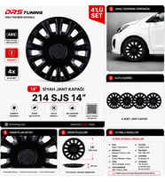 Seat Uyumlu 14 Inç Kırılmaz Parlak Siyah Jant Kapağı 1 Takım 4 Adet No:214