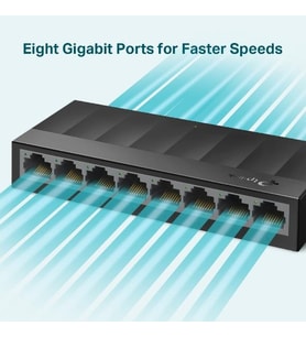 TP-LINK LS1008G 8 port Gbit Desktop Yönetilemez Plastik Kasa Switch