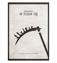 The Seventh Seal Aka Det Sjunde Inseglet Tablo Ahşap Poster Dekoratif