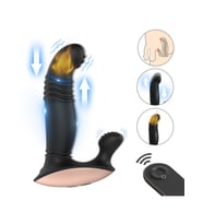 Censan S-Hande Eye of Horus Rct Şarjlı Kumandalı Perine ve Uyarıcı İleri Geri Hareketli 2 in 1 Vibratör