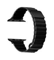 Lexroo Watch Ultra 49mm KRD-78 PU Deri Kordon Strap Kayış - Siyah