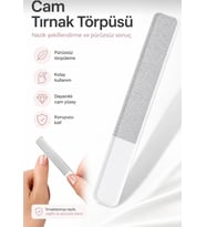 Lexroo Cam Tırnak Törpüsü Manikür Parlatıcı, Koruyucu Kılıflı