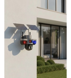 Çoklu Lensli 9Mp Solar Güvenlik Kamerası 4G Sım Kart Destekli