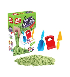 Mulvxurg  Urg02 03692 Aksesuarlı Yeşil Kinetik Oyun Kumu 1000 Gr (Mulvix)