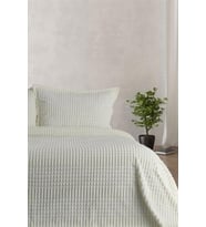 Merinos Modern Line 3 Parça Çift Kişilik Battaniye Seti Kemik