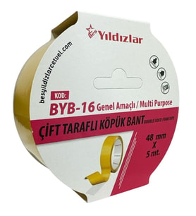 Yıldızlar Çift Taraflı Köpük Bant 48mmx5m - 3 adet