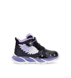 Pepino FK25-2040 Filet Kız Çocuk Sneaker Bot Siyah - Lila