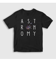 Presmono Unisex Çocuk Siyah Uzay Bilim Astronomi Astronomy T-Shirt 478049tt