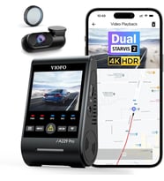 Viofo A229 Pro 2 Kameralı Ön + Arka Dual Çift Kameralı Starvis 2 Imx678 Imx675 4K + 2K Hdr Wifi Gps