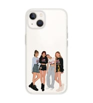 Iphone 14 Plus Uyumlu Blackpink Tasarımlı Şeffaf Telefon Kılıfı