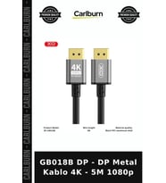 GB018B DP - DP Metal Kablo 4K - 5M 1080p Cihaz Aparatı Ekran Aksesuarı Bilgisayar Kablosu