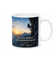 Serbest Tırmanışçıya Özel Sınırları Zorlayan Uçurum Kenarı Kupa Bardak Hediye