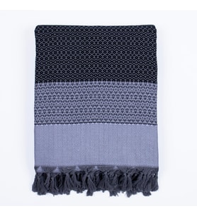 Çift Kişilik Yatak Örtüsü ve Pike %100 Pamuklu İnce Hafif Yazlık Battaniye Boho Dekoratif Koltuk Örtüsü Çok Amaçlı Çeyizlik Günlük Kullanım (Siyah-Gri, 200x250 cm Çift Kişilik Pike)