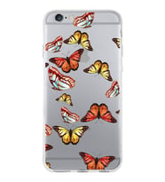 PrintiFy Apple  iPhone 6 Plus ile Uyumlu 1mm Slim Fit Water Color 2 Baskılı Şeffaf  Kılıf