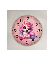 bilge Tasarım çocuk odası Duvar Saati 30 x 30 CM (Karışık)