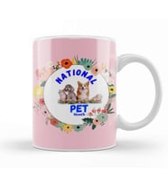 National Pet Month Kupa Bardak Porselen