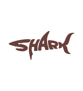 Shark Köpek Balığı Sticker 17x17 Cm Kahverengi