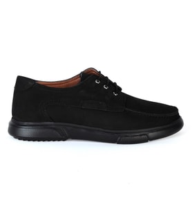 Dropland 8522 Siyah Nubuk %100 Deri Erkek Casual Ayakkabı