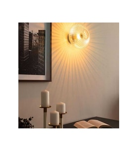 RUSTİK VİNTAGE ŞEFFAF CAMLI TAVAN PLOFONYER AVİZE DUVAR APLİK ÇAP 30CM