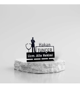 Aile Hekimi İsimlik - Kişiye Özel İsimlik - İsme Özel Metal İsimlik - Doktor İsimlik