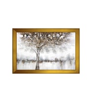 Manzara Temalı Kanvas Tablo 80 x 110 cm Gold Çerçeve