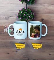 Babalar Günü Hediyesi Kupa Bardak Beyaz Fotoğraflı Babaya Hediye