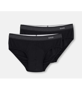 2 li Paket Dagi Erkek Mikro Modal Slip Külot D4180 (Siyah)
