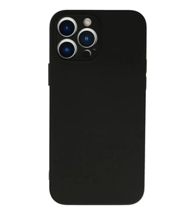 Newface Apple iPhone 13 Pro Kılıf Nano içi Kadife Silikon - Siyah