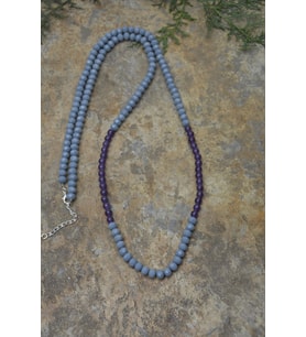 STONEAGE Kristal ve Jade Doğal Taş Uzun Bayan Kolye (Altın / Dore)