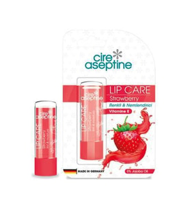 Cire Aseptine Nemlendirici Renkli Dudak Bakım Kremi Strawberry