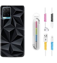 Vivo Y11S Y21S Y20 Y20S Y70 Kılıf Kablo Koruma Spiral Silikon Prizmalar 1782